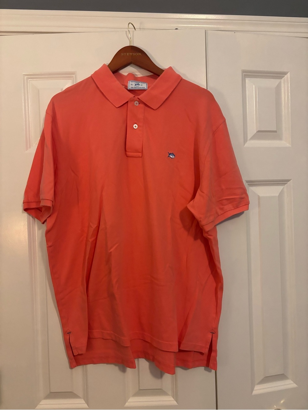 Southern Tide Classic Coral Polo Shirt with Embroidered Logo - Men's